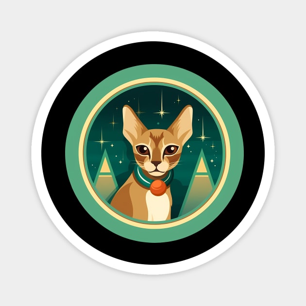 Abyssinian Cat Xmas Ornament, Love Cats Magnet by logiamerch